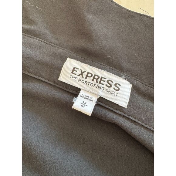 Vintage Express Women’s Portofino Black Button-Down Blouse | Size M | - Picture 4 of 4